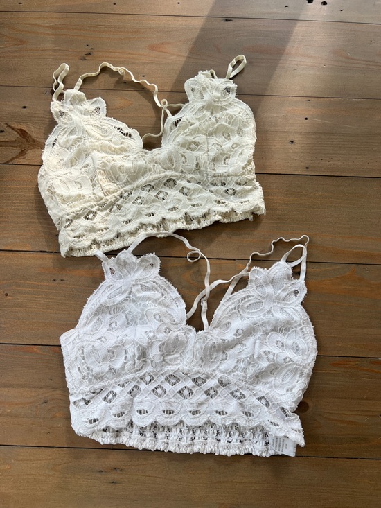 Altar'd State Other - Altar'd State Lace Bralette Duo in White and Cream - M